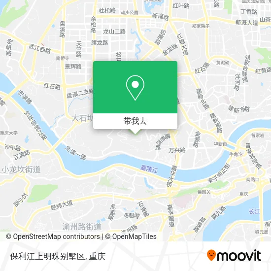 保利江上明珠别墅区地图