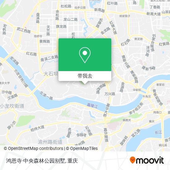 鸿恩寺·中央森林公园别墅地图