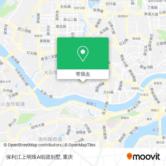 保利江上明珠A组团别墅地图