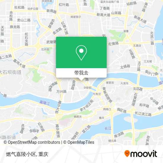 燃气嘉陵小区地图