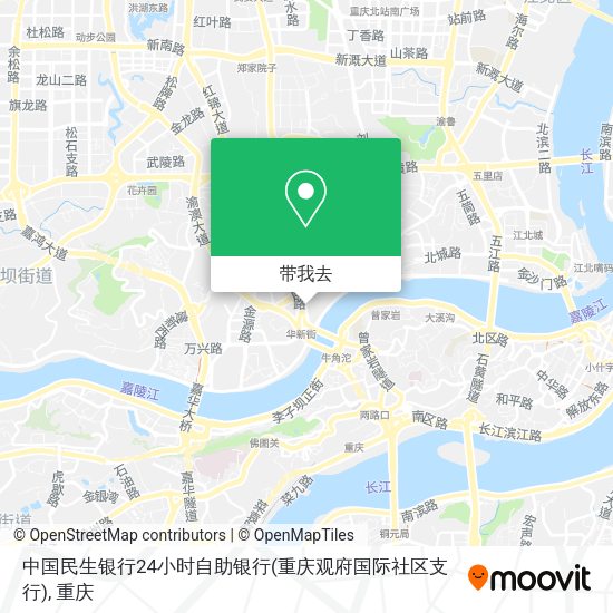中国民生银行24小时自助银行(重庆观府国际社区支行)地图