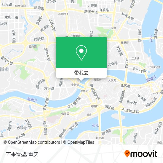 芒果造型地图
