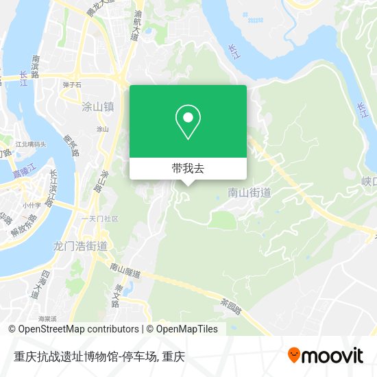 重庆抗战遗址博物馆-停车场地图