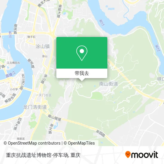 重庆抗战遗址博物馆-停车场地图