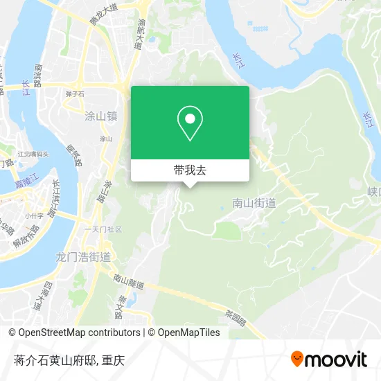 蒋介石黄山府邸地图