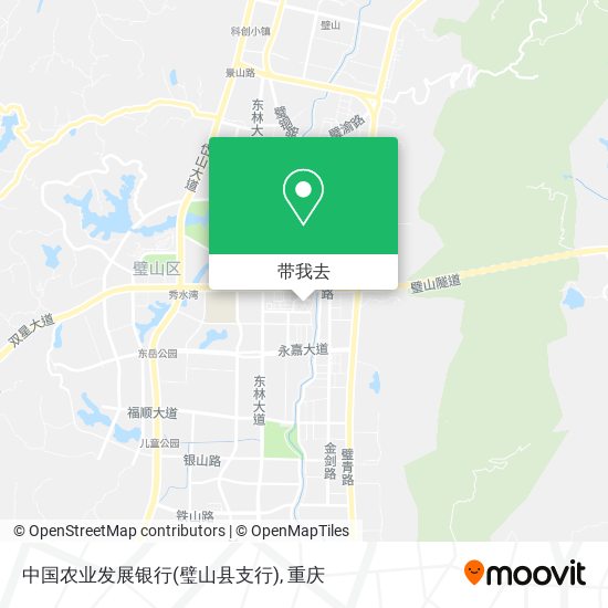中国农业发展银行(璧山县支行)地图
