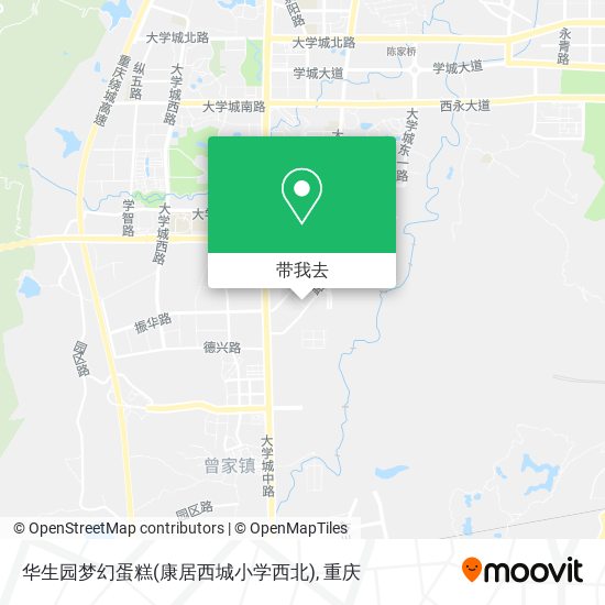 华生园梦幻蛋糕(康居西城小学西北)地图