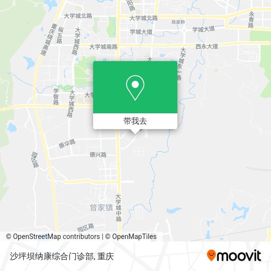 沙坪坝纳康综合门诊部地图