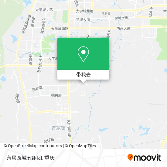 康居西城五组团地图