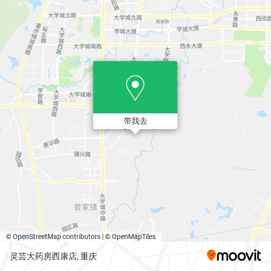 灵芸大药房西康店地图