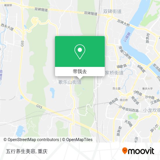 五行养生美容地图