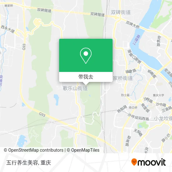 五行养生美容地图