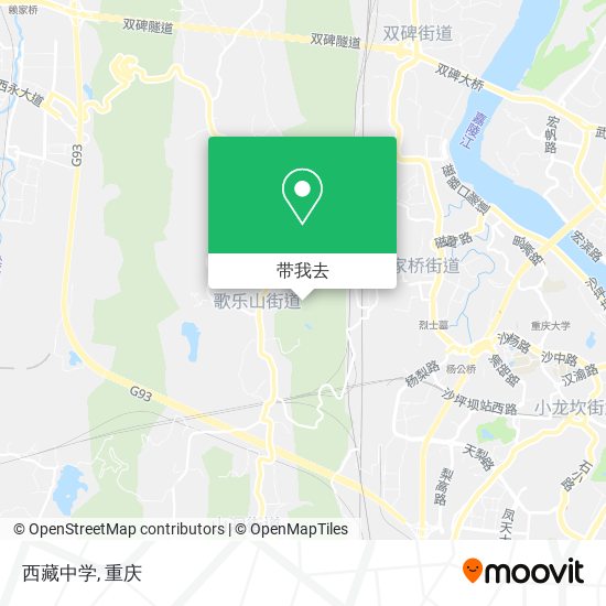 西藏中学地图