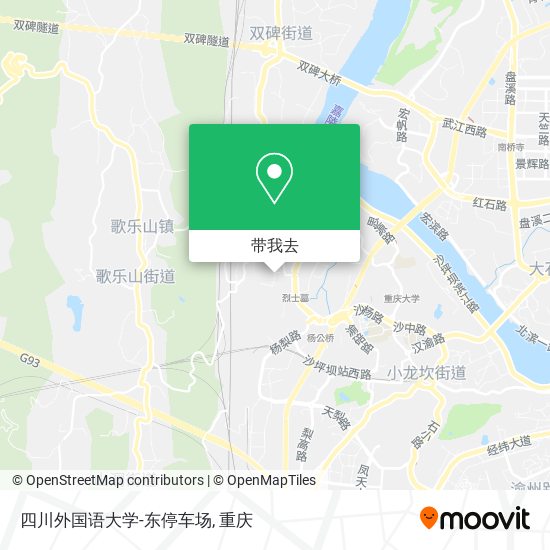 四川外国语大学-东停车场地图