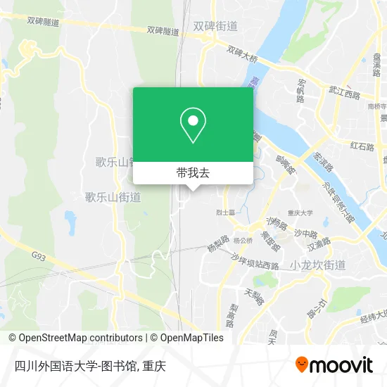 四川外国语大学-图书馆地图