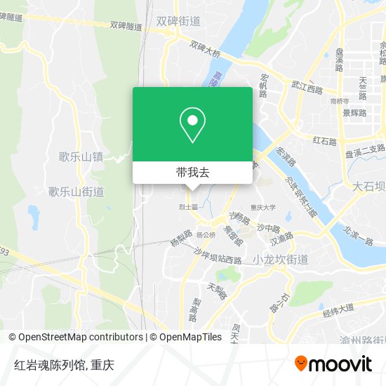红岩魂陈列馆地图