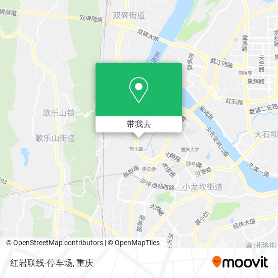 红岩联线-停车场地图