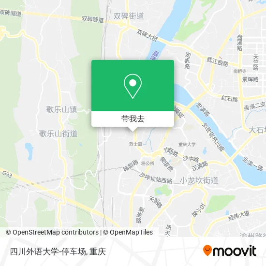 四川外语大学-停车场地图