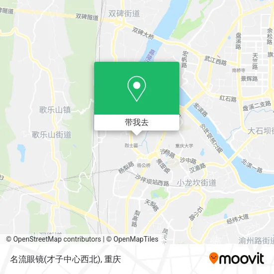 名流眼镜(才子中心西北)地图