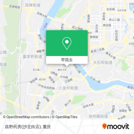 昌野药房(沙北街店)地图