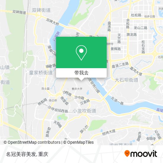 名冠美容美发地图