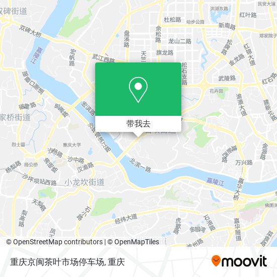 重庆京闽茶叶市场停车场地图