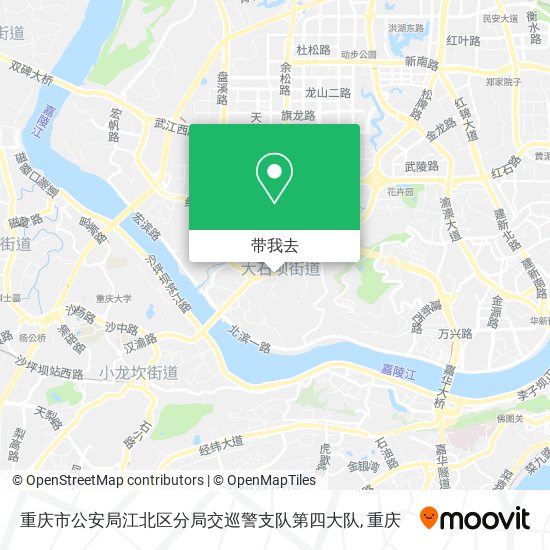 重庆市公安局江北区分局交巡警支队第四大队地图