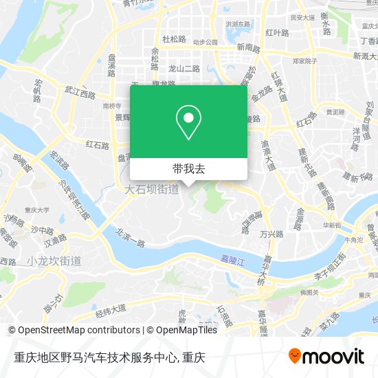 重庆地区野马汽车技术服务中心地图