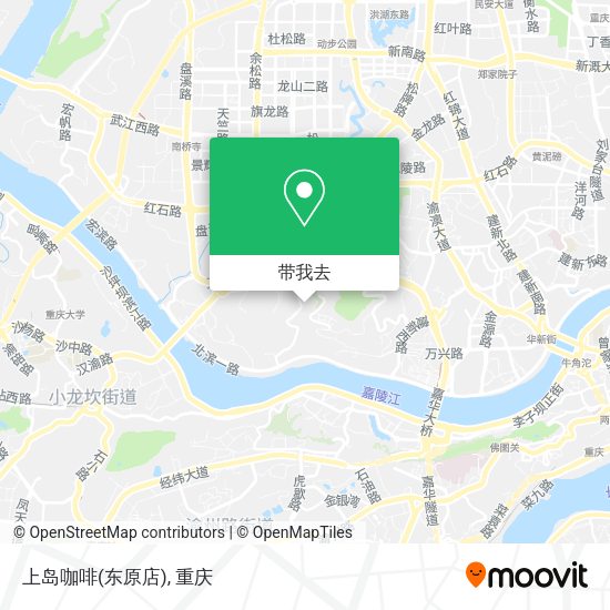 上岛咖啡(东原店)地图