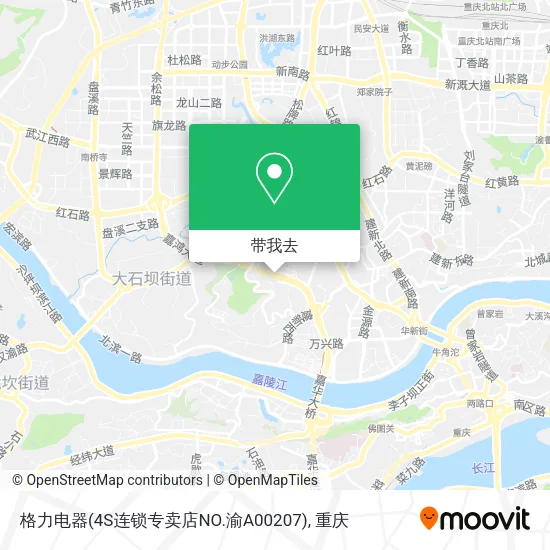 格力电器(4S连锁专卖店NO.渝A00207)地图