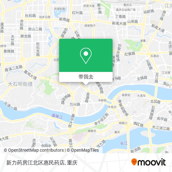 新力药房江北区惠民药店地图