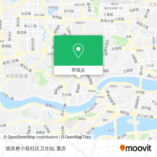 观音桥小苑社区卫生站地图