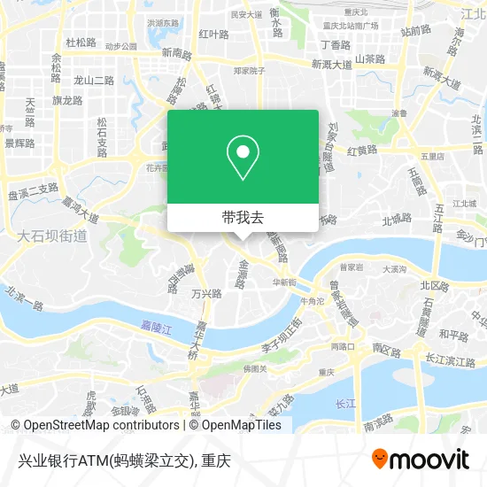 兴业银行ATM(蚂蟥梁立交)地图