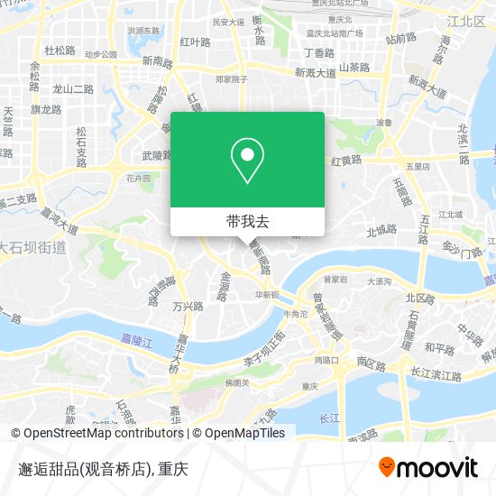 邂逅甜品(观音桥店)地图