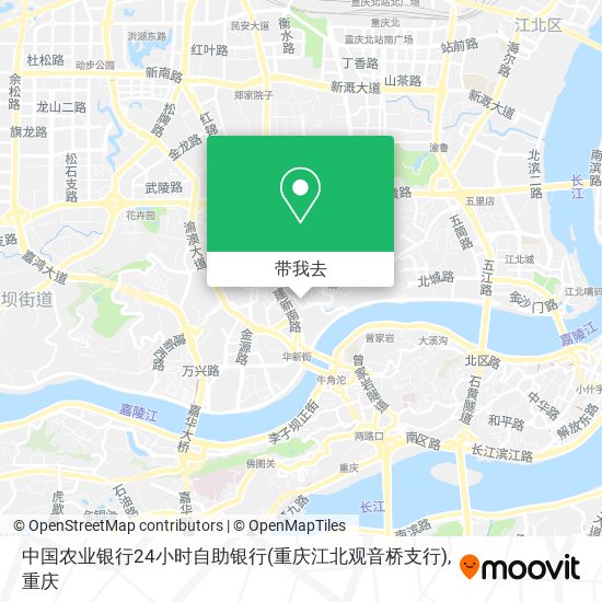 中国农业银行24小时自助银行(重庆江北观音桥支行)地图