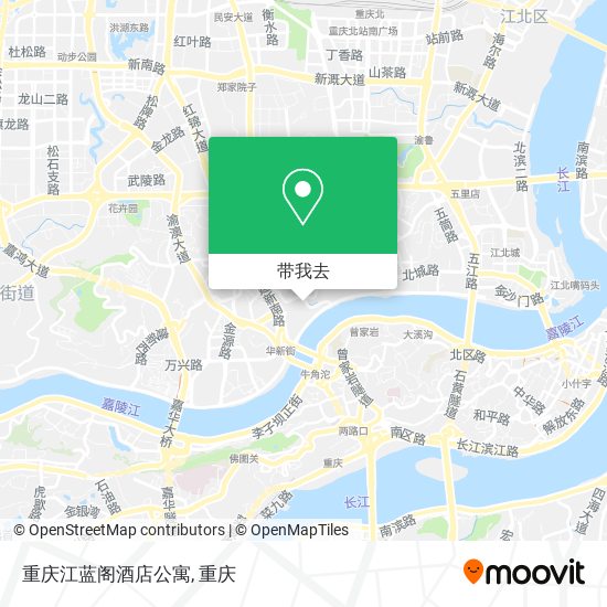 重庆江蓝阁酒店公寓地图