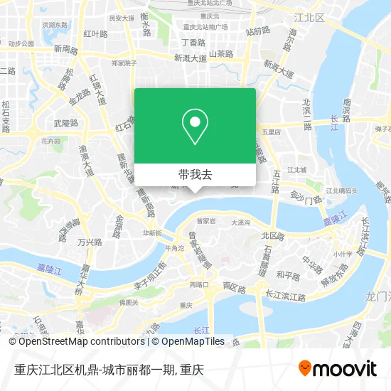 重庆江北区机鼎-城市丽都一期地图