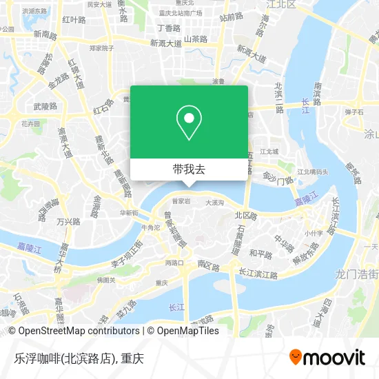 乐浮咖啡(北滨路店)地图