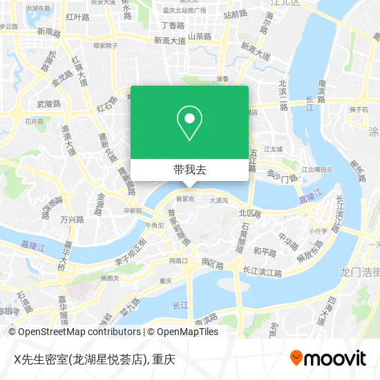 X先生密室(龙湖星悦荟店)地图