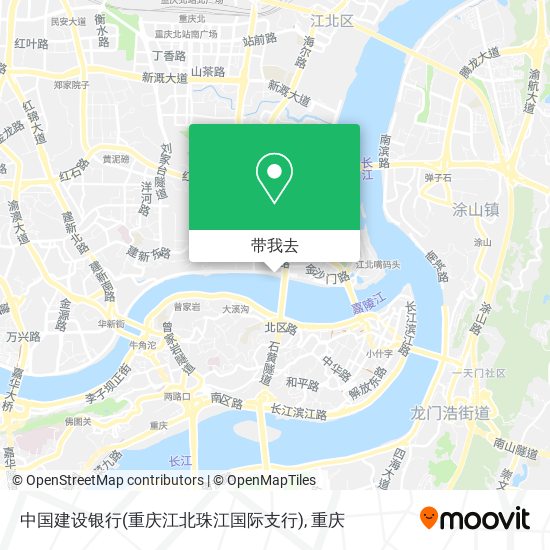 中国建设银行(重庆江北珠江国际支行)地图
