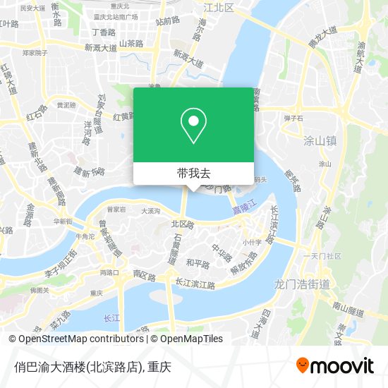 俏巴渝大酒楼(北滨路店)地图