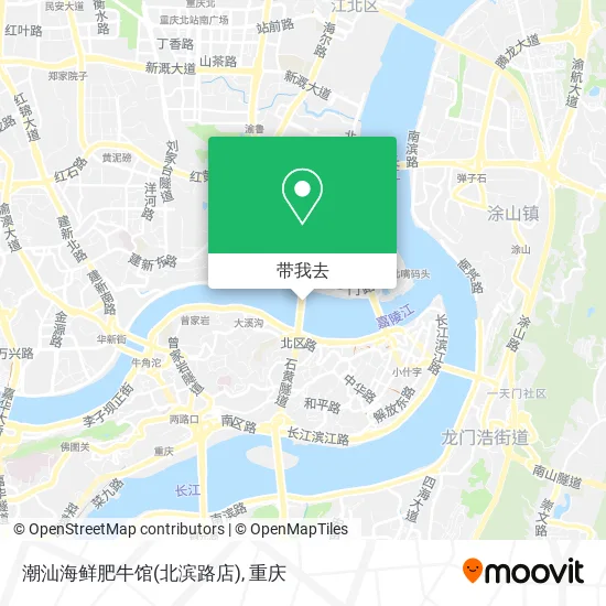 潮汕海鲜肥牛馆(北滨路店)地图