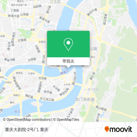 重庆大剧院-2号门地图