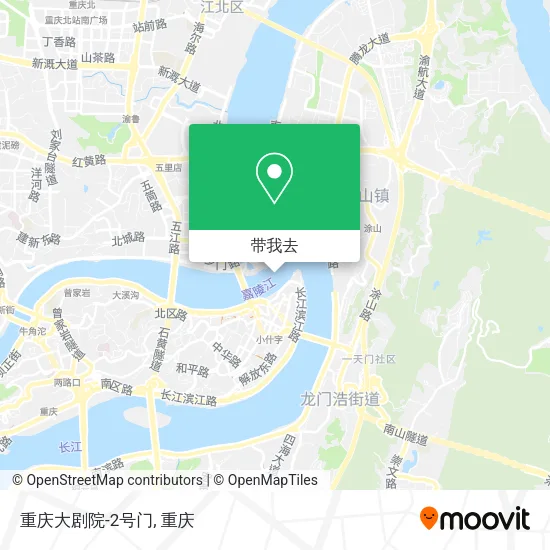 重庆大剧院-2号门地图