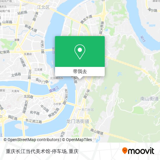 重庆长江当代美术馆-停车场地图