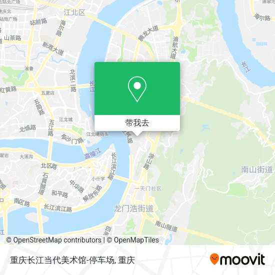 重庆长江当代美术馆-停车场地图
