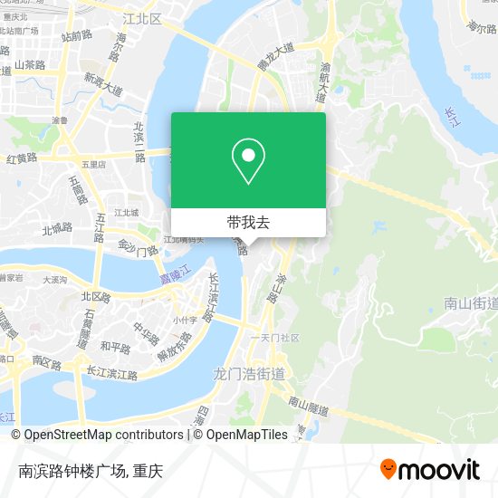 南滨路钟楼广场地图