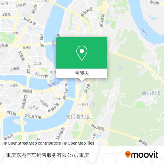 重庆东杰汽车销售服务有限公司地图