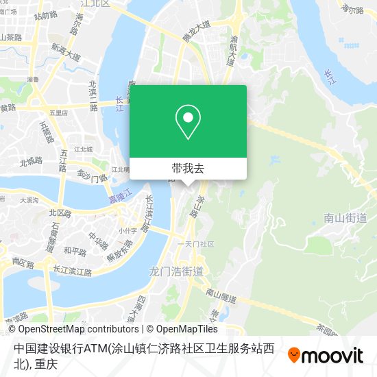 中国建设银行ATM(涂山镇仁济路社区卫生服务站西北)地图