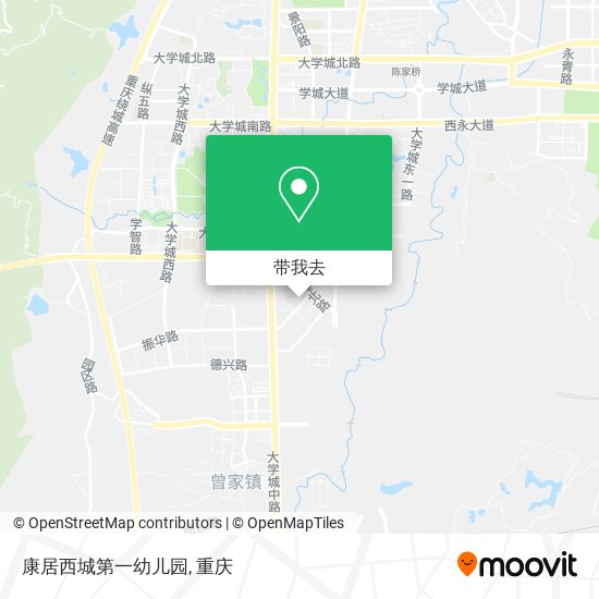 康居西城第一幼儿园地图